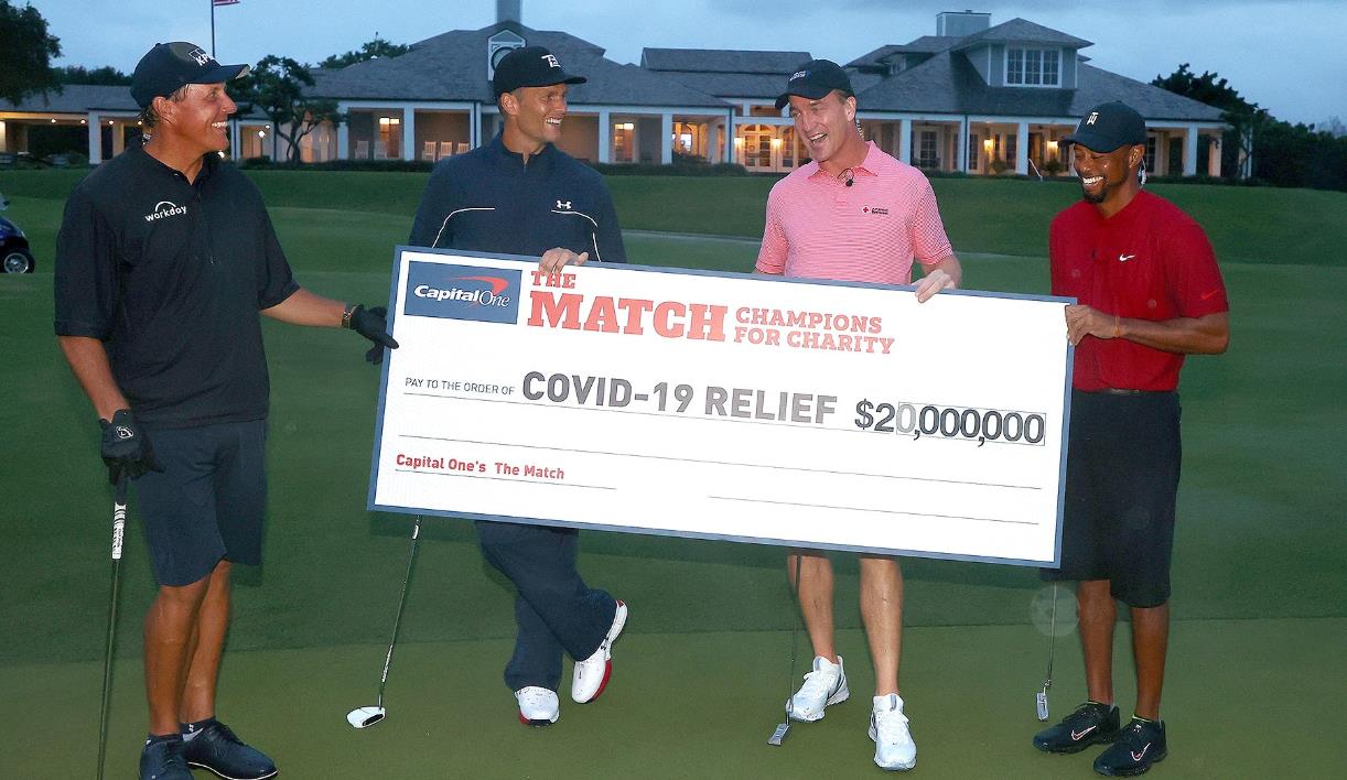 “Capital One 冠軍慈善賽” 新型冠狀病毒疫情籌集了2000萬(wàn)美元